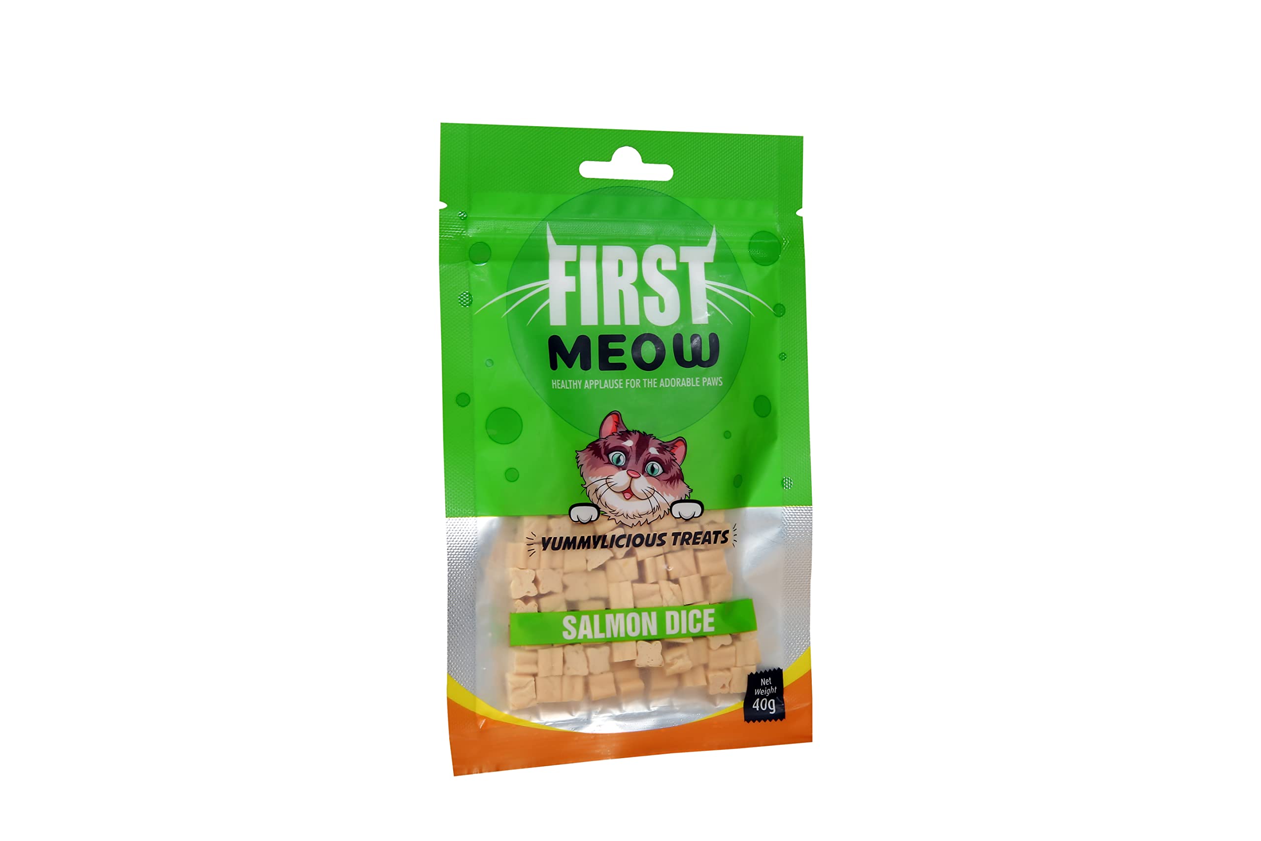 First Meow Yummylicious Treats Salmon Dice, Medium, 40 g (Pack of 3) (B0846K7JW9) Amazon Price History, Amazon Price Tracker