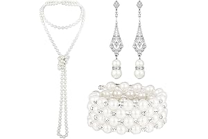 3 Pcs 1920s Pearl Jewelry Set