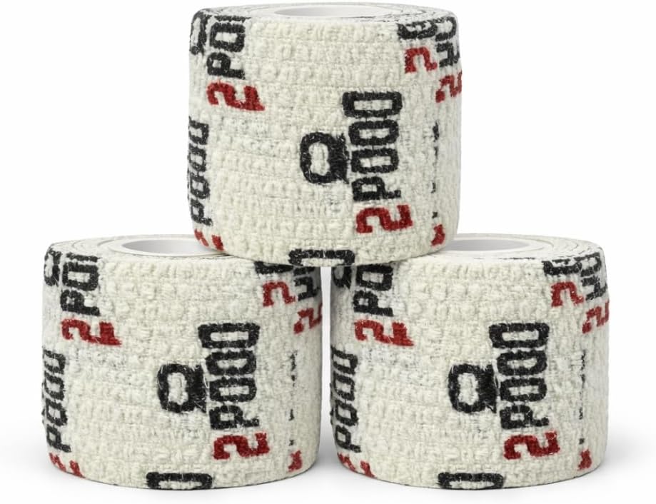 Lift Heavy Weightlifting Tape 3-Pack | Crossfit Weightlifting Tape | Premium Adhesive Tape for Weightlifters | Easy Stretch & Flexible for Non-Slip Lifting (White)