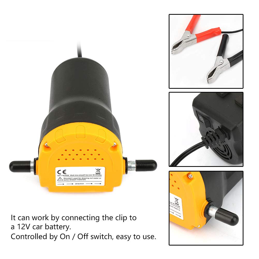 Pompa Trasferimento Olio Auto, 12V Design Resistente, per Uso Veicoli