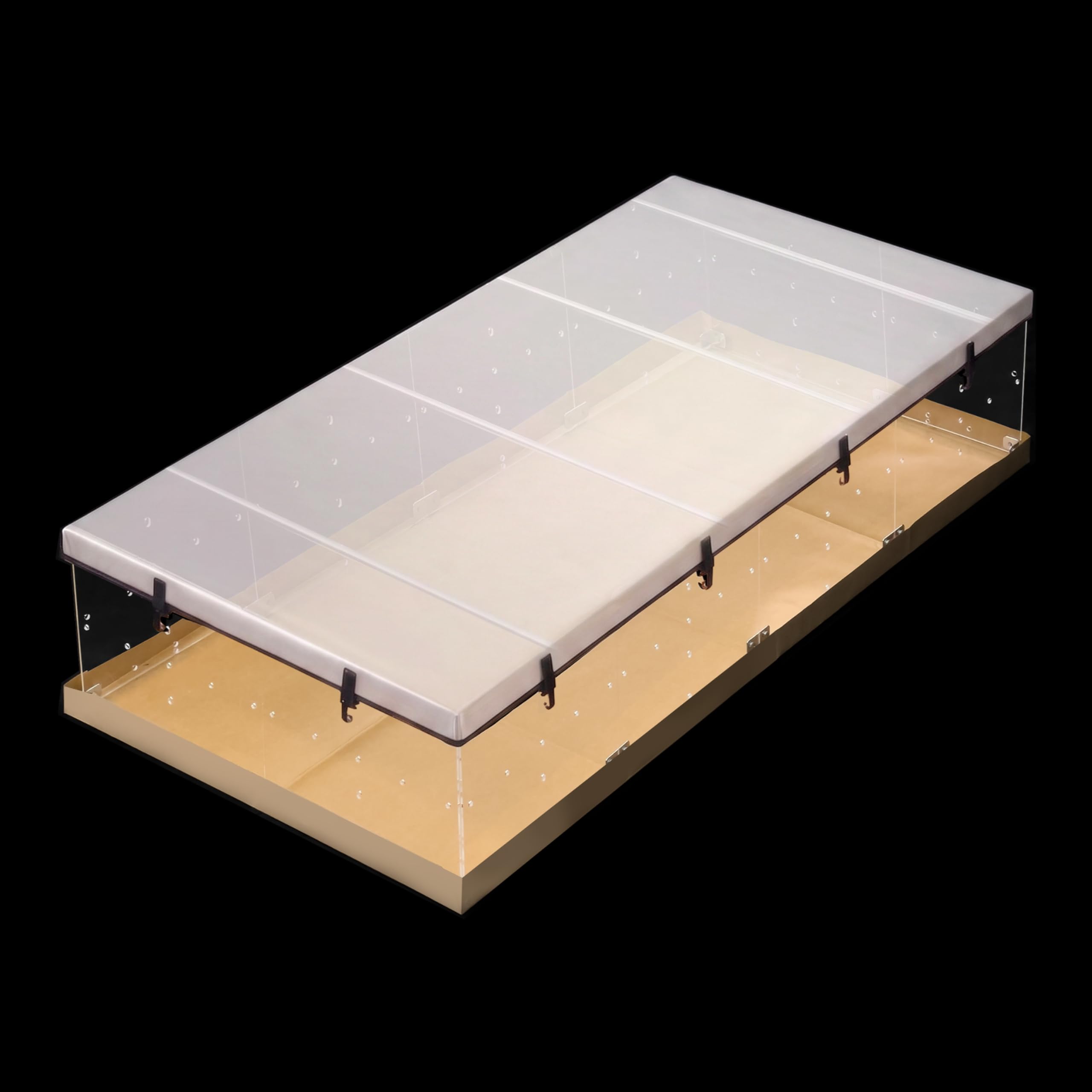 GuineaLoft™ Cage Gauze Cover – Jump-Proof, Cat-Safe, Translucent, Easy Hook-On with Model-A and Model-B Cages, Breathable, Lightweight – Visit the GuineaLoft™ Store