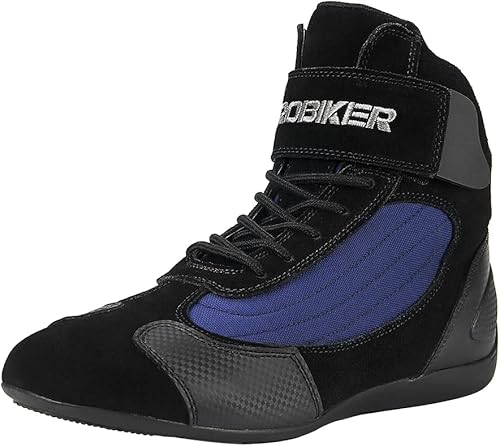 Miniatura 2 de HEROBIKER Botas de combate para motocicleta, senderismo, trabajo al aire libre, zapatos de tobillo medio para hombres