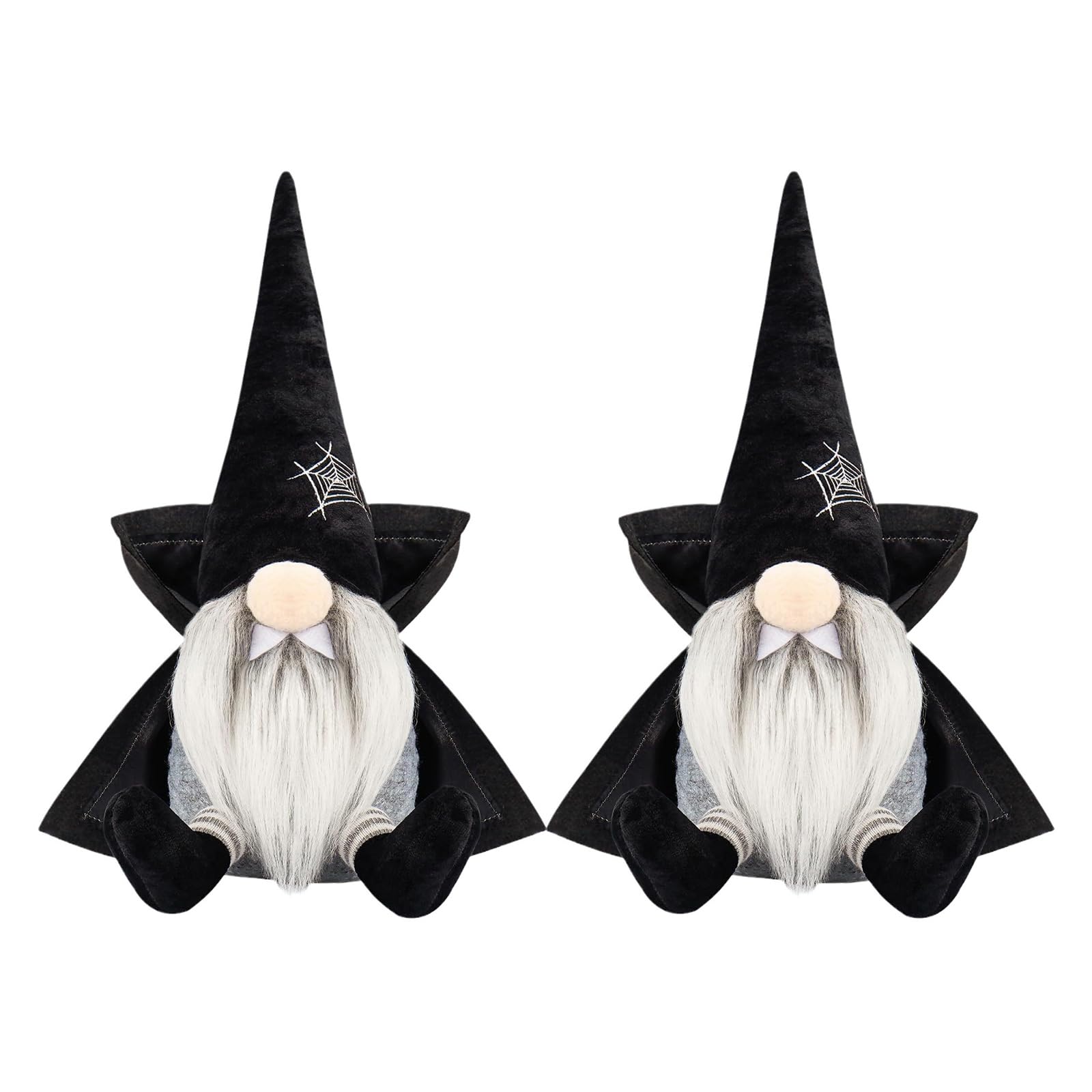 Woedpez Bat Figurine with Cloak, Foldable Fabric Halloween Decor, Eerie Ornament for Indoor Outdoor Party Display Decorati Gnomes Cloak Bat Ornament