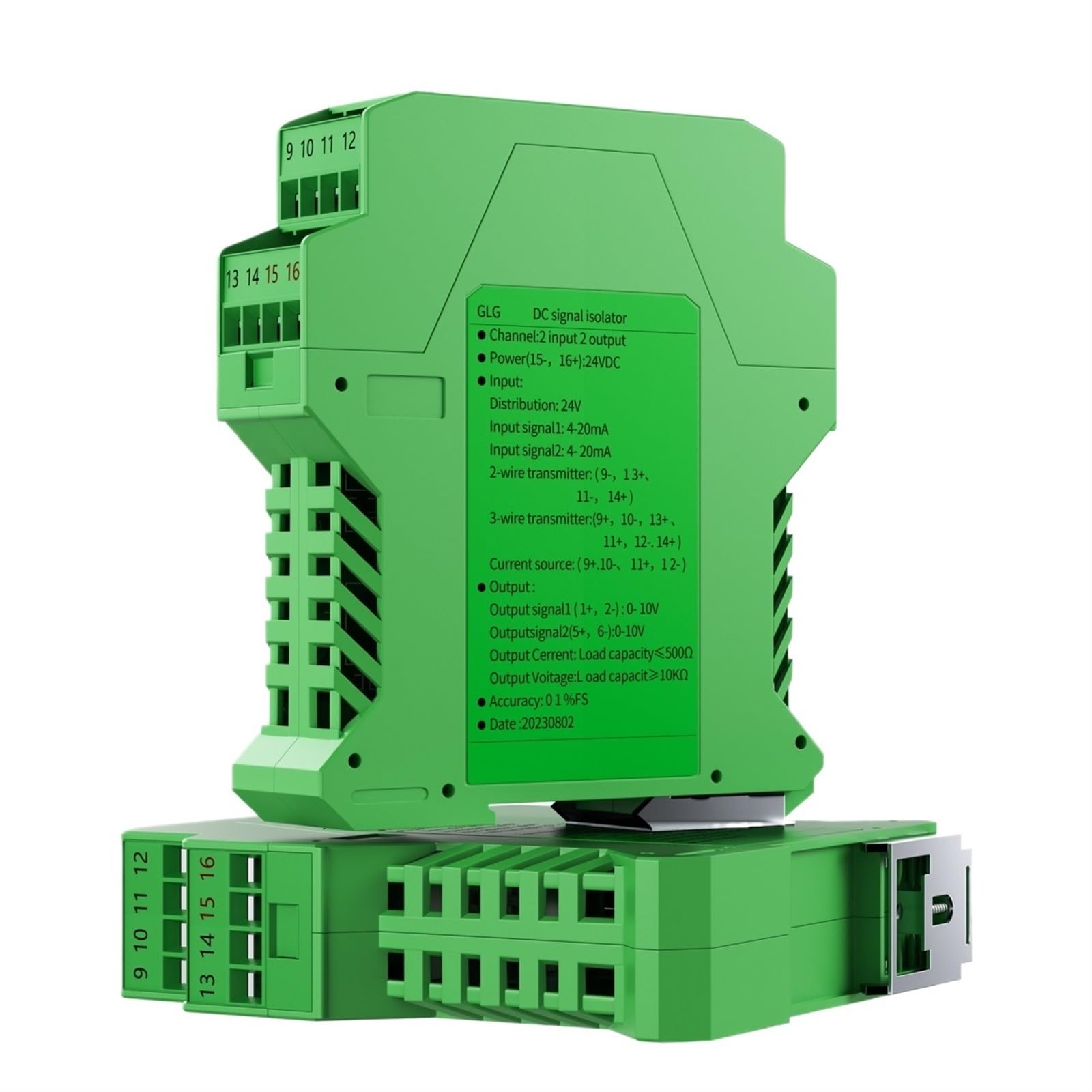 Isolateur de signal 0-10V anti-interférence avec conversion DC24V stable