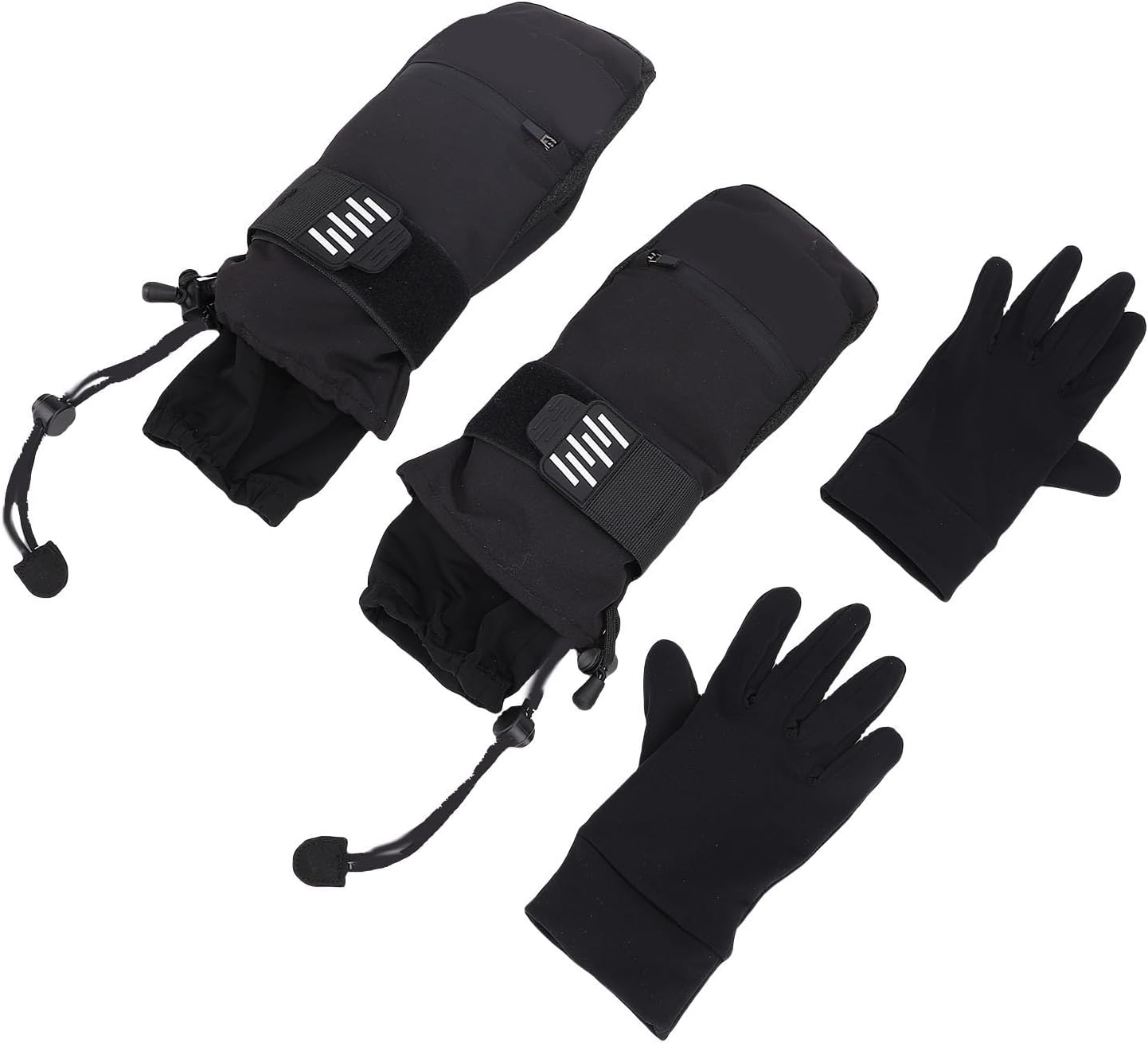 Ski Gloves, Aramid Fiber Insulated Thermal Gloves for Skiing and Snowboarding Men Women (L)