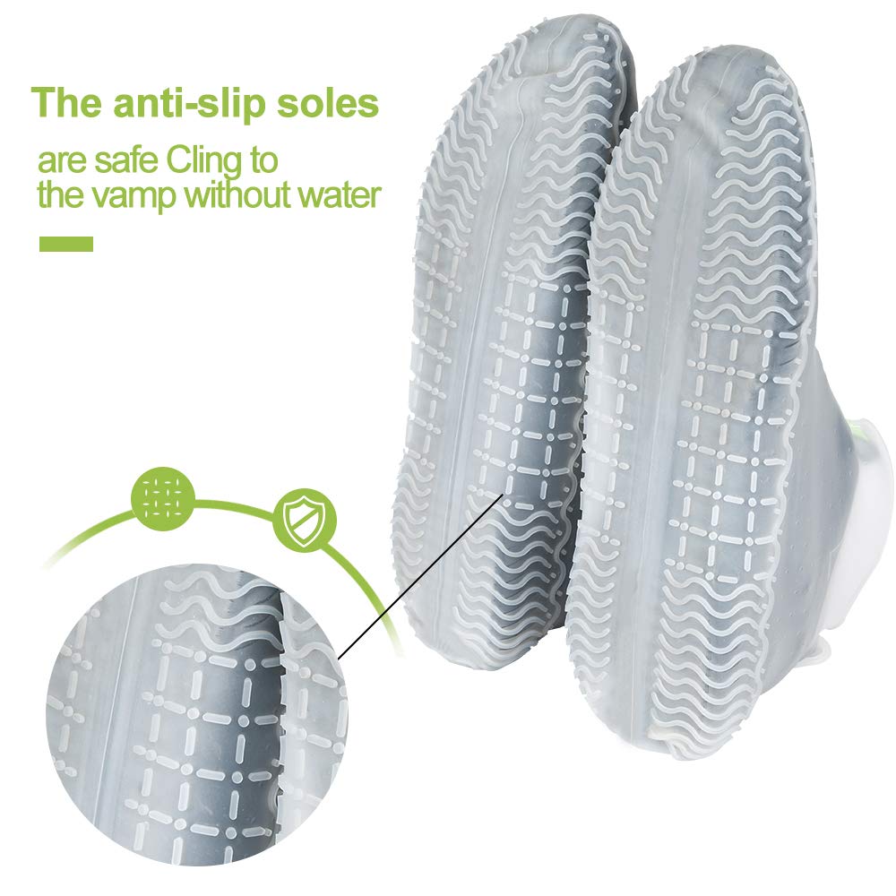 Couvre-chaussures imperméable avec fermeture éclair,Convient aux Jours de Pluie et de Nneige,Étanche Couvre-Chaussures Silicone Cover Shoes Réutilisable Pliable (XL (43-47), Noir Couvre-chaussures imperméable avec fermeture éclair,Convient aux Jours de Pluie et de Nneige,Étanche Couvre-Chaussures Silicone Cover Shoes Réutilisable Pliable (XL (43-47), Noir