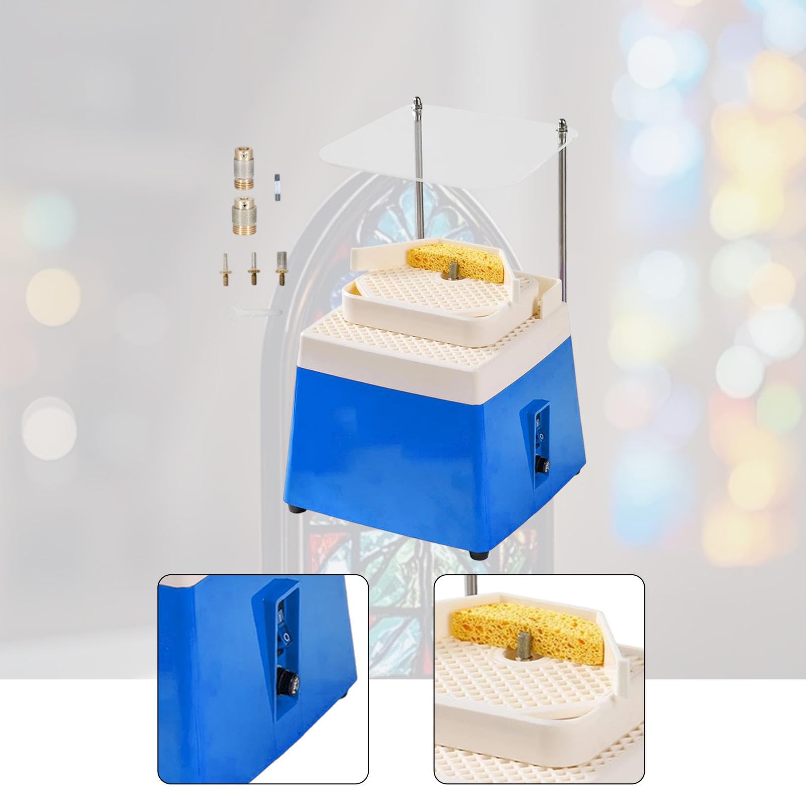 Macchina per La Del Vetro a Doppio Strato, Piccola E Ad Alte Prestazioni, Portatile per Lavori Decorativi, Negozi di Artigianato, Blu