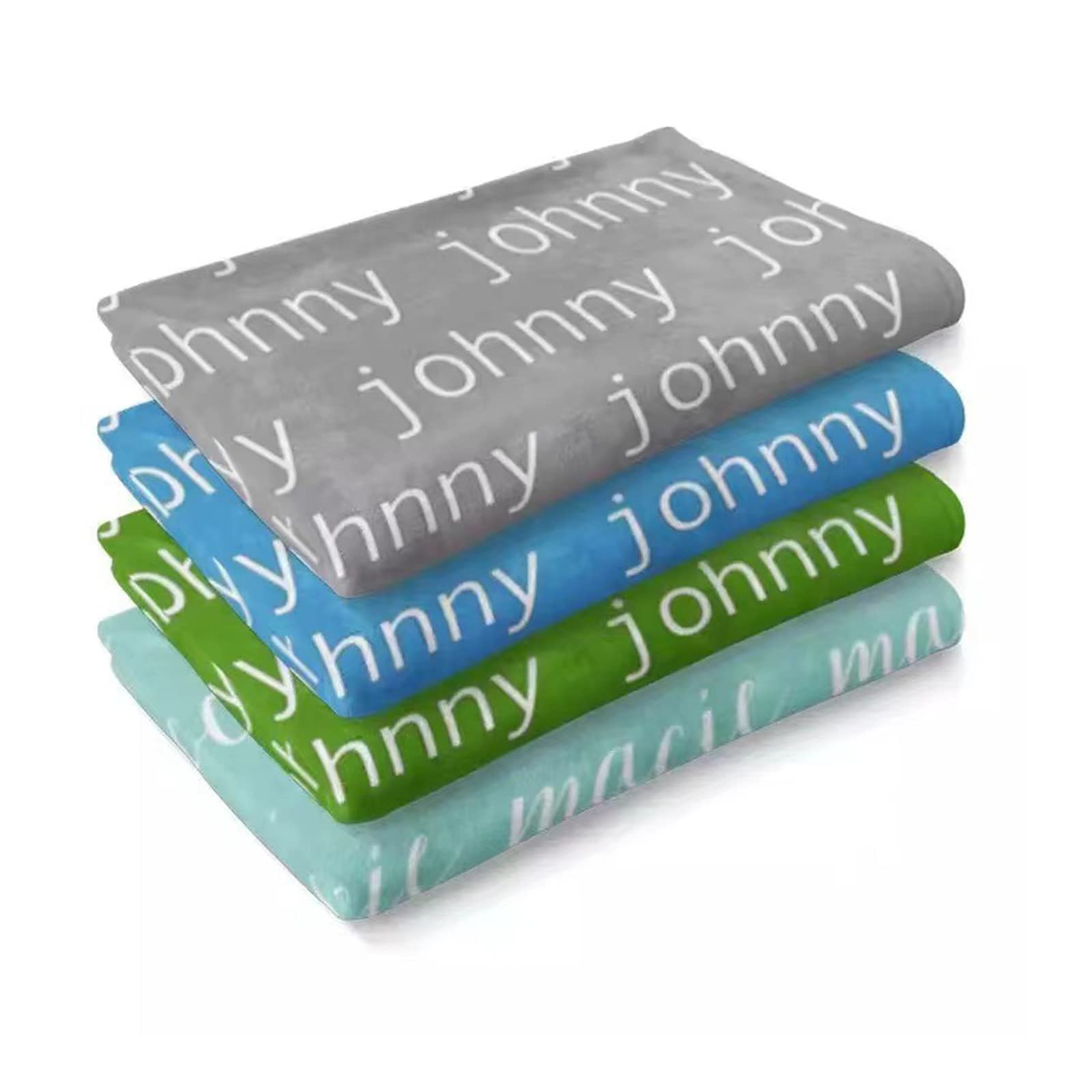 jfu Mantas con nombre personalizadas para niños, mantas y mantas personalizadas, manta con nombre personalizado, mantas personalizadas para niños, mantas de bebé personalizadas para regalo de Navidad,