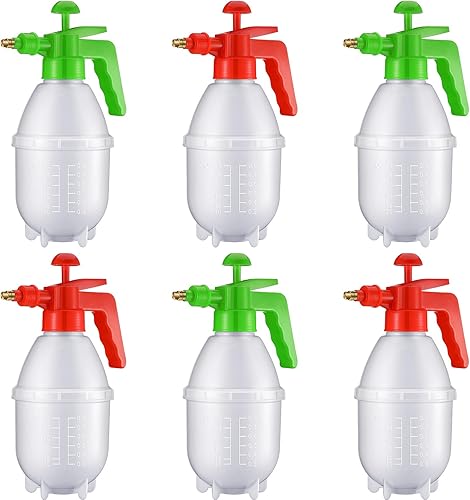 Pulverizador manual de jardín de 27 onzas, pulverizador manual de jardín con boquilla de latón de seguridad ajustable, botella de agua a presión de