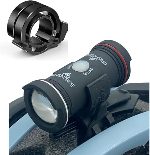 Luz de casco de bicicleta Brightside. Luz de seguridad de ciclo permanente. Luz doble delantera y trasera para todos los ciclistas. Fácil montaje