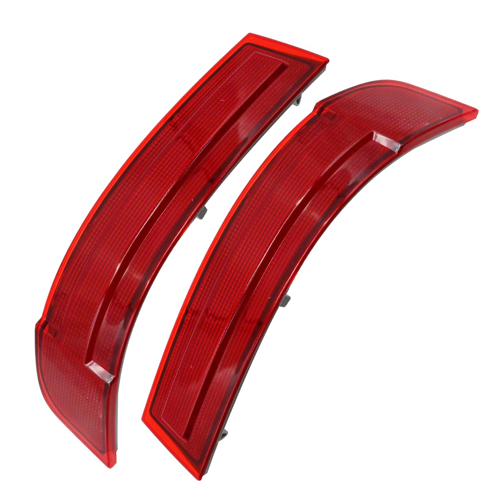 CADUFUELLY Set of 2 1648201174 Rear Bumper Warning Lamps Reflector Red Lens, Replacement for Mercedes Benz X164 X164 GL320 GL450 GL550 2007-2009,