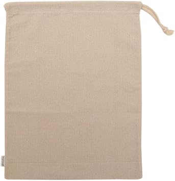 Cotton/Linen Blend 14- by 17-1/2-inch Muslin Produce Bags with Drawstring, 6-Pack
