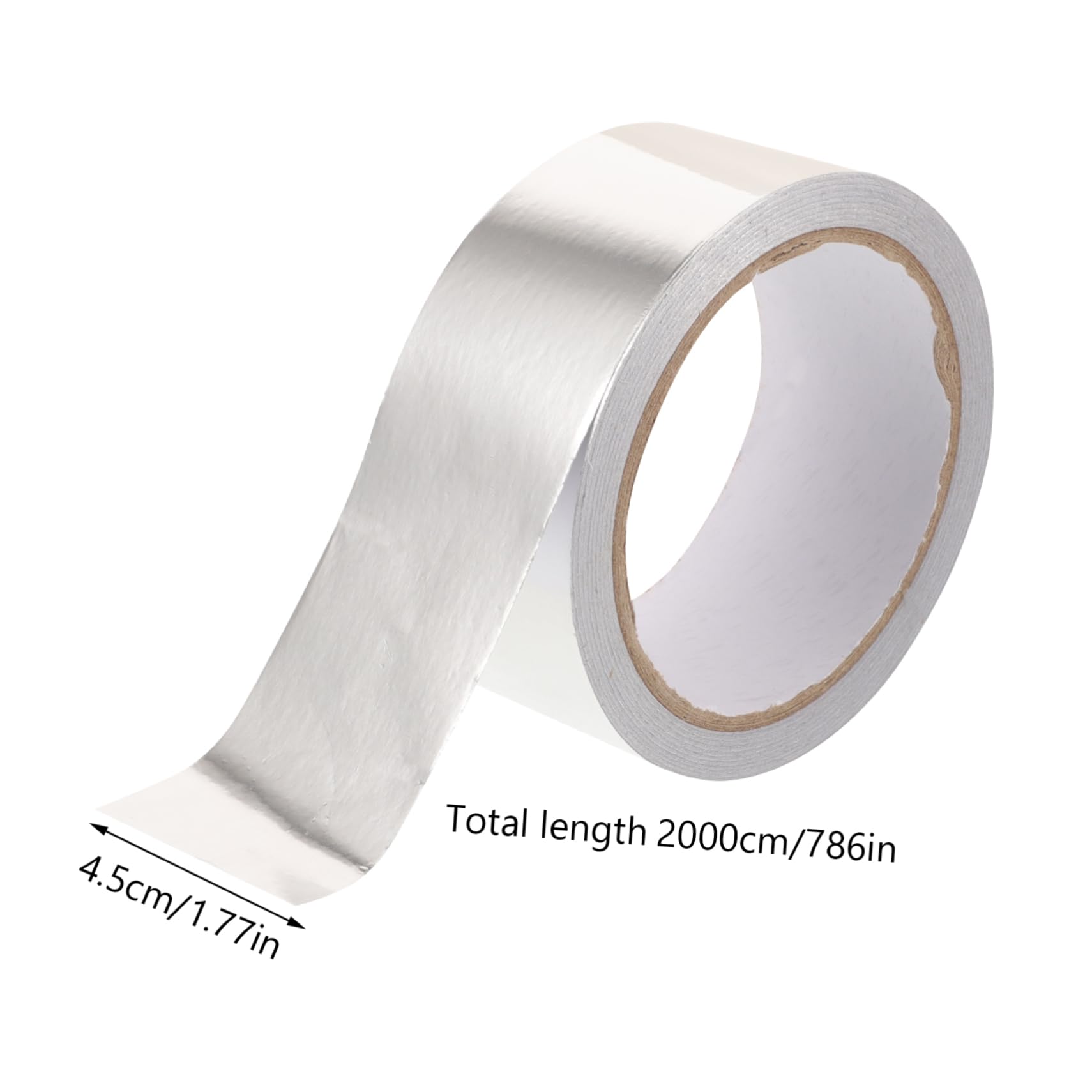 ABOOFAN 2Rolls High Temp Aluminum Foil Tape Thick Insulation Tape Wide Long Heavy Duty for Repair Insulation Portable Lightweight Easy to Use