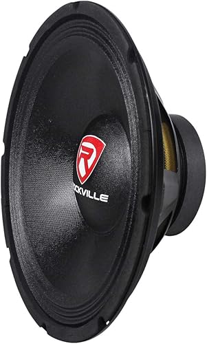 Miniatura 4 de Rockville RVP12W4 600W 12" Raw DJ PA Subwoofer 4 Ohm, cono reforzado con fibra, alta excursión, graves profundos, para actuaciones en vivo y DJ