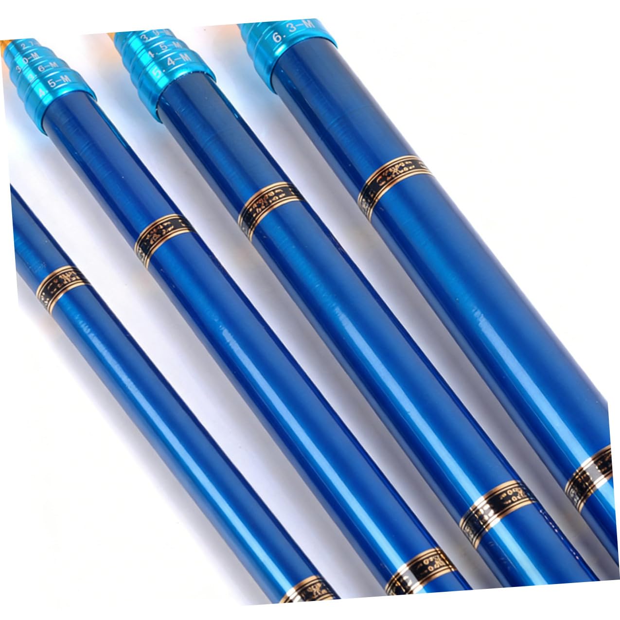 Fibra di Carbonio Canna da Pesca Blu Ultra Corta Retrattile