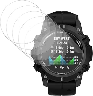 Screen Protector for Garmin Descent G2, High-definition Scratch Resistant Soft Film,HD Clear,Bubble Free with Easy Installation Kit,6 Pack.