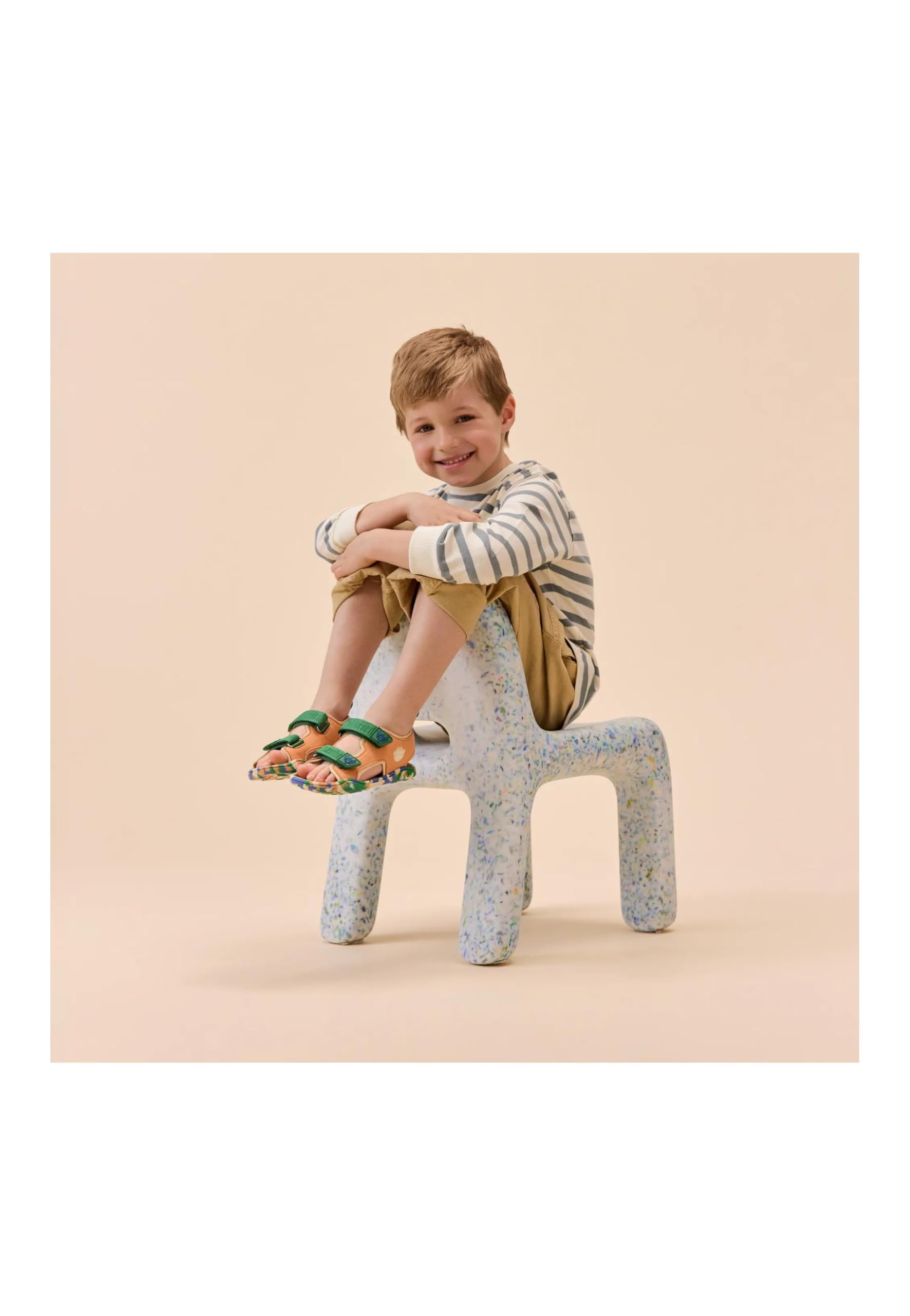 Affenzahn Sandale Vegan Airy Chaussures à Scratch, antidérapantes, Flexibles, aérées et légères pour l'été, Taille 21-32