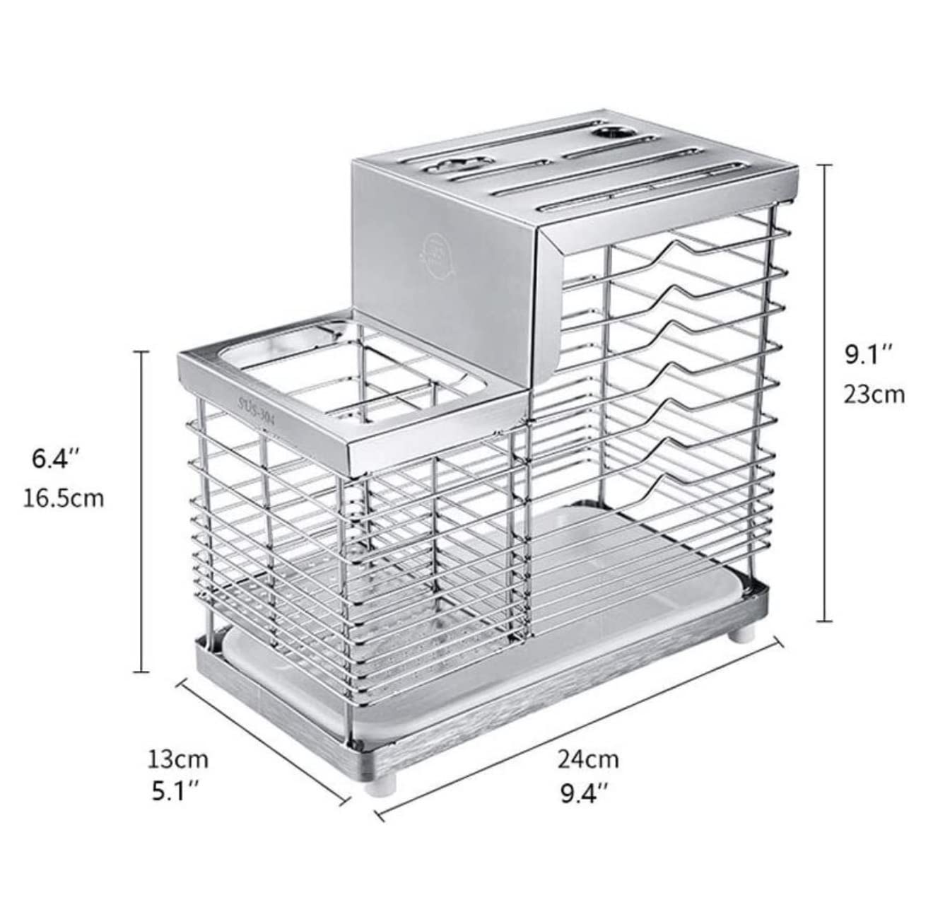 Bloque Cuchillos Cocina Soporte para Cuchillos De Ventilación Hueca, Soporte Universal De Acero Inoxidable para Palillos, Bloque para Cuchillos De Cocina