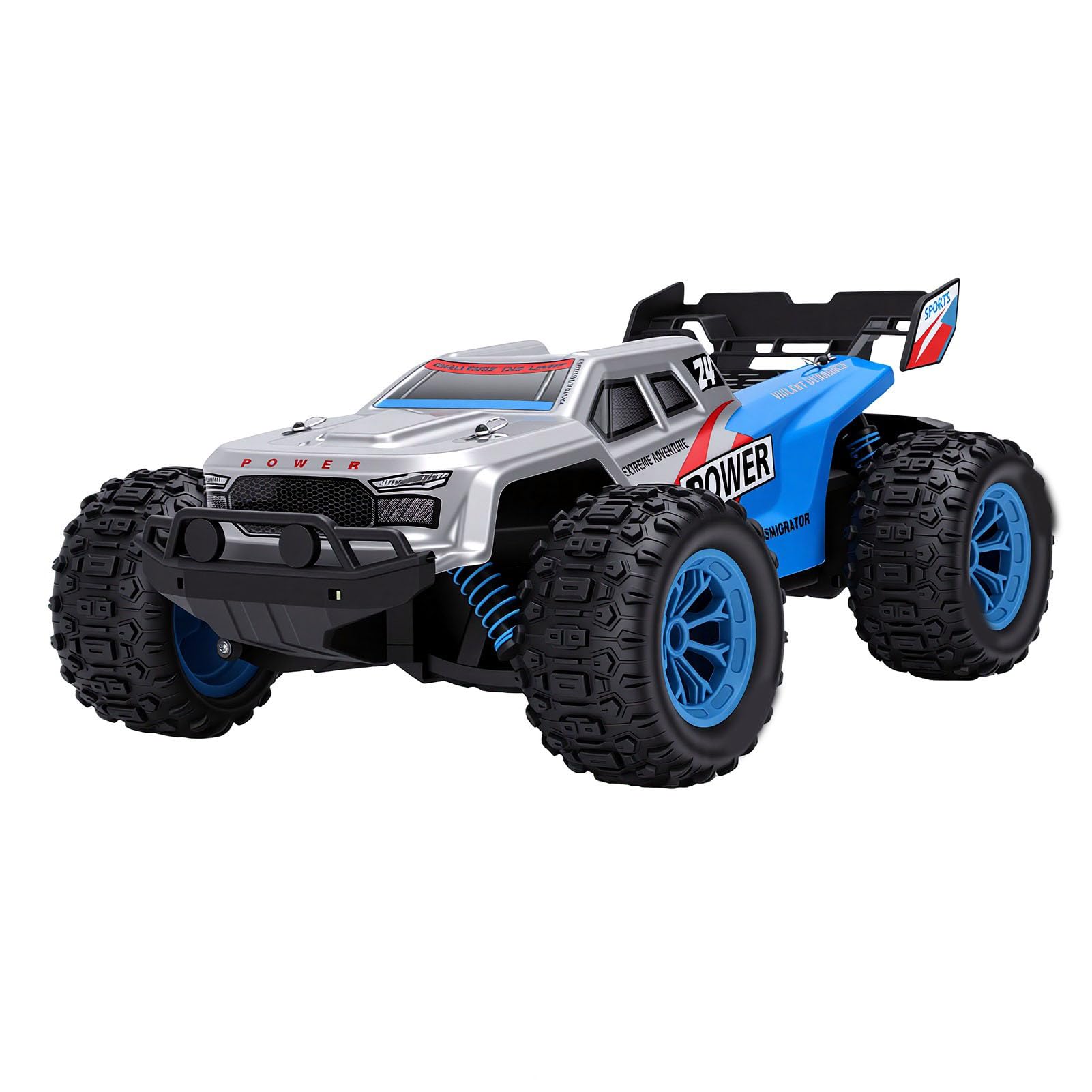 Auto Crawler RC 1:16, Veicolo Fuoristrada Radiocomandato 2,4 GHz | Batteria Ricaricabile da 1300 MAh, 4 modalità LED, Controllo e velocità Adattabili