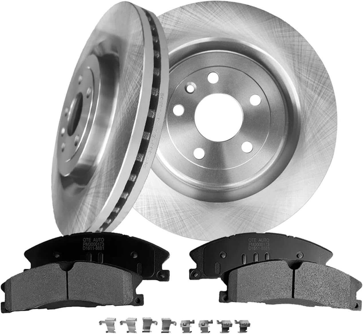 PM Auto Set of 6 Front 352mm Brake Disc Rotors-Ceramic Brake Pad Kit Replacement For 2013-2019 Ford Explorer