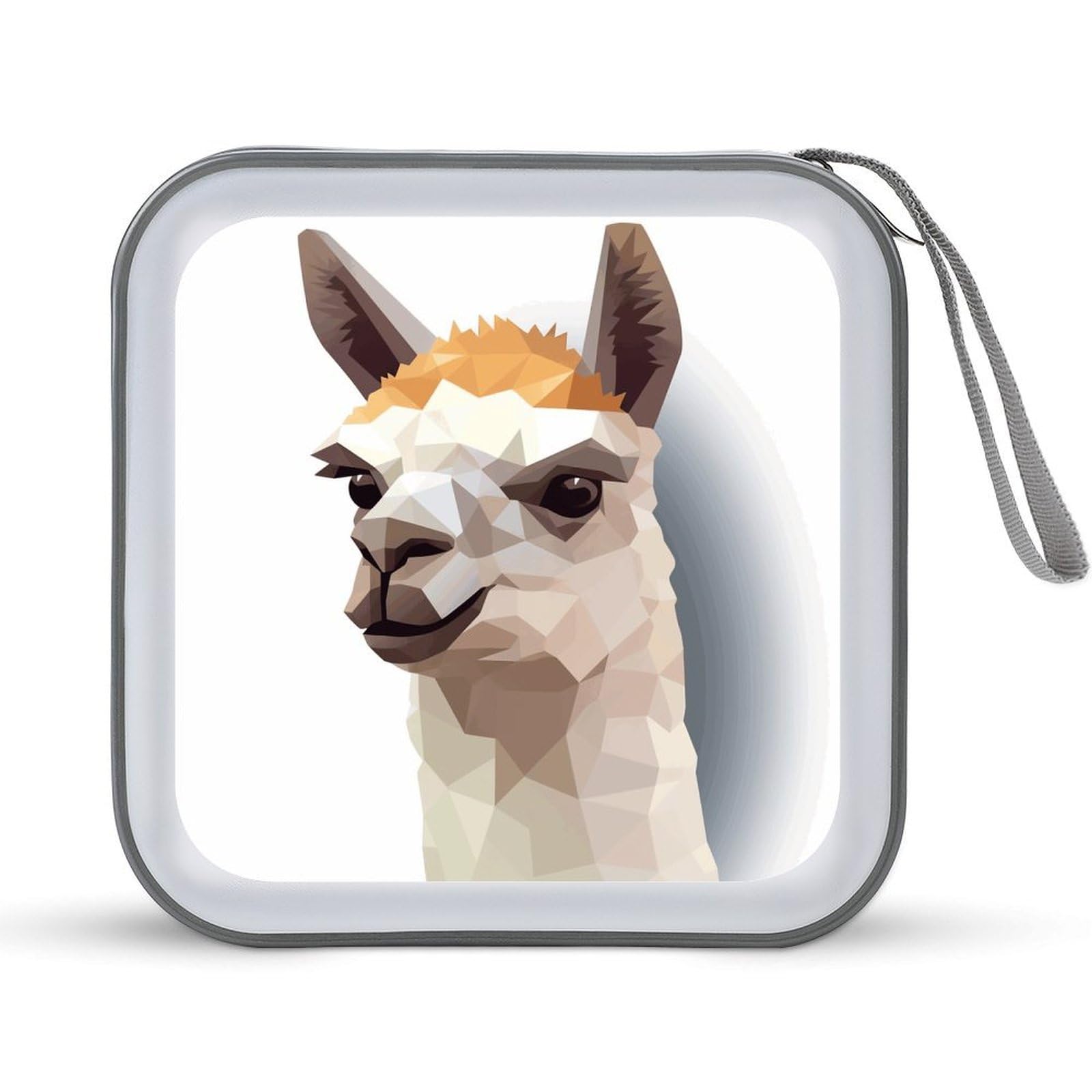VstaDank Alpaca Avatar CD Case with Hand Strap Lightweight DVD Wallet Holder 40 Capacity CD/DVD Case Wallet Protective CD Wallet CD/DVD Portable Storage Binder for Car Home Office