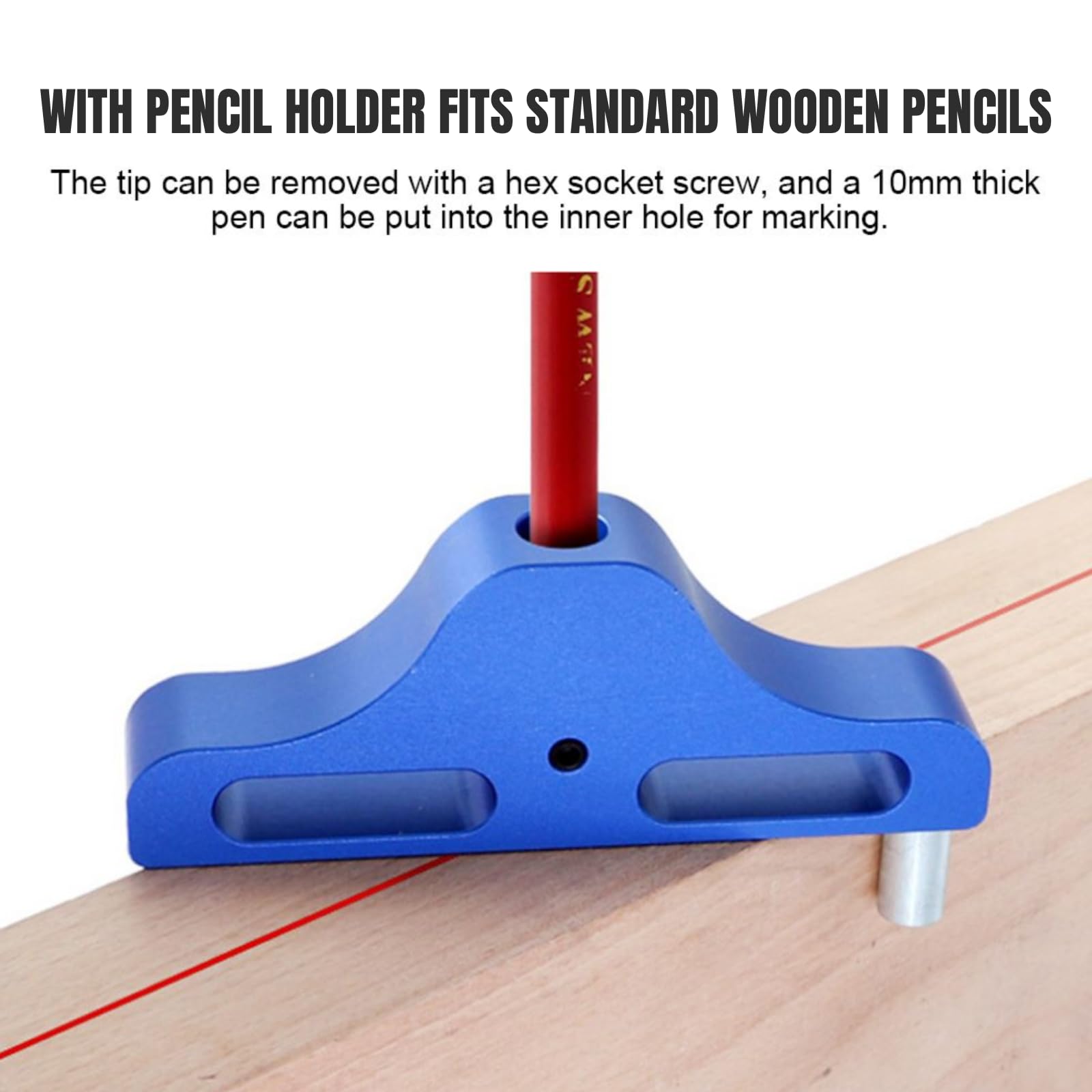 Outil de marquage Centre Scriber, 95mm Center Finder Line Scriber, Centrage et décalage Scriber Jauge de Marquage Traceur de Centre Outil de recherche de centre pour Menuisier du Bois