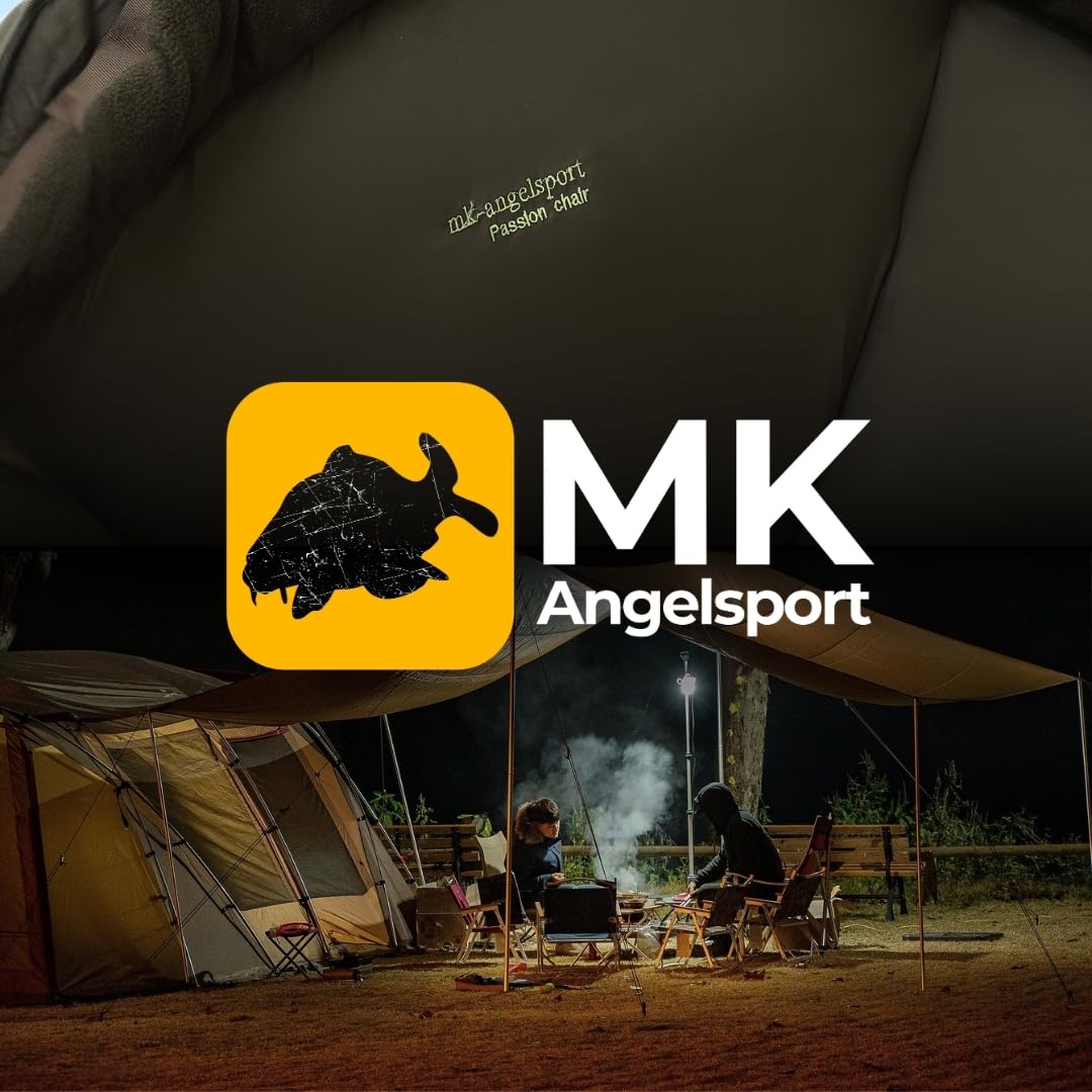 MK-Angelsport 5 Seasons Pro Carpchair – Komfortabler Angelstuhl, Karpfenstuhl, belastbar bis 130 kg, extra gepolstert, klappbar & höhenverstellbar, ideal für Karpfenangler & Outdoor-Camping
