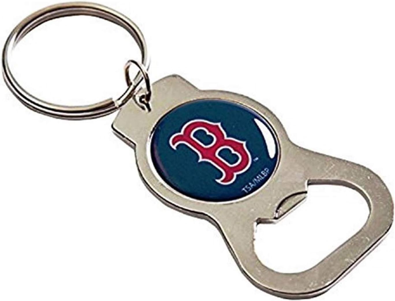 MLB Boston Red Sox Bottle Opener Key Chain, One Size, Silver