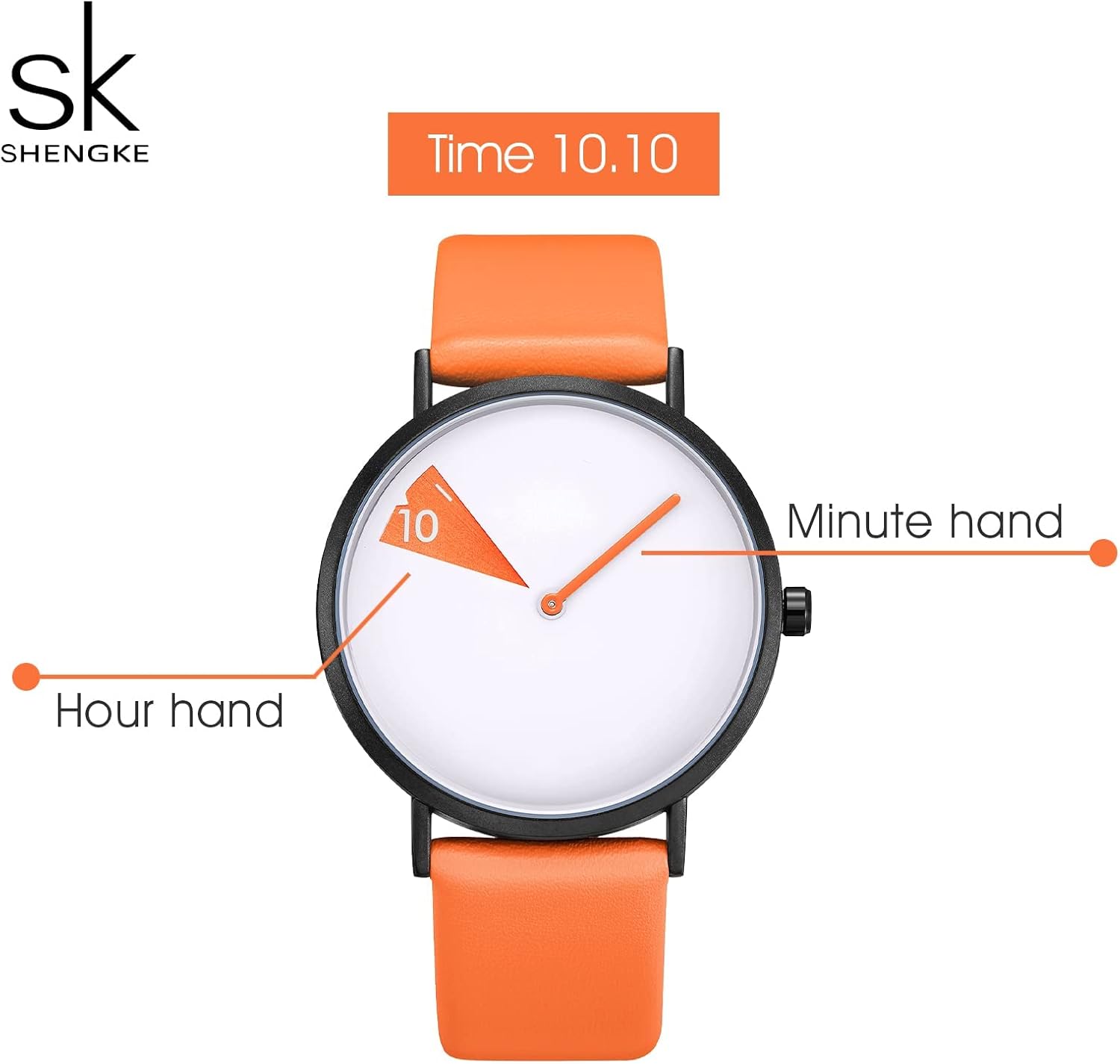 SHENGKE Creative Watch Ultra-Thin Strap Casual Fashion Quartz Minimalist Watch - Image 2
