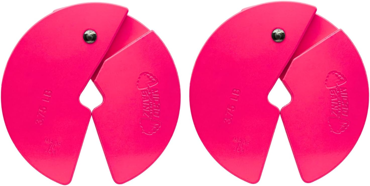 Micro Gainz Dumbbell Fractional 3.75 lb Weight Plate, Ideal for Micro Loading, (Choose Color) 2 Piece Fractional Weight Plates, Designed for Dumbbell Training, Made In USA