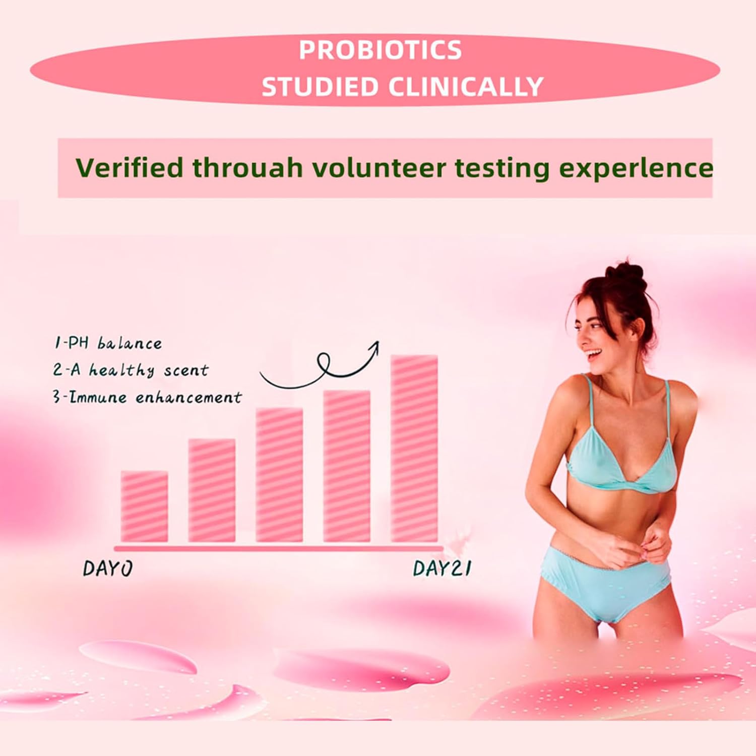 Feminine Balance Gummies - Pineapple Probiotics for Women for Premium Women’s Health & Wellness-Immune Support, Hawaiian Pineapple,60 Gummies (30 Servings) - Image 5