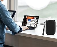 Vista 6 de Hard Travel Electronic Organizer Case, Electronics Accessories Organizer Pouch Bag for External Hard Drive, Power Bank, Chargers, Cable, Cord