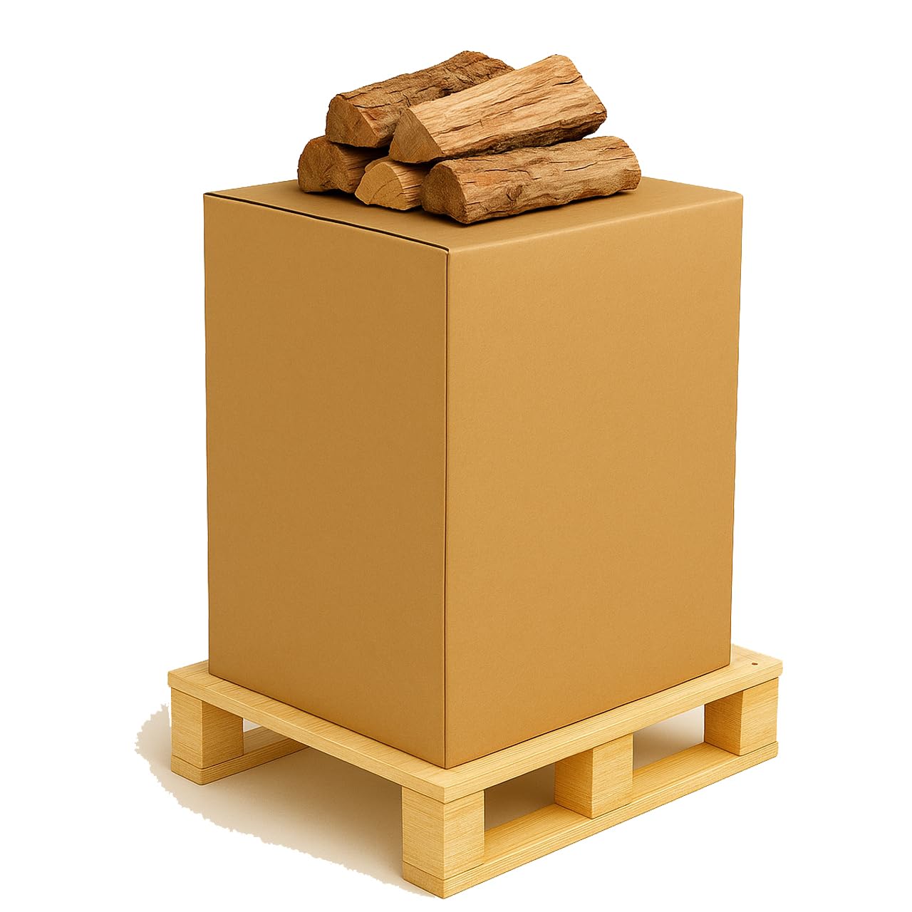 J'ENVOIE DU BOIS - Bois de Chauffage 30cm - Palette de 0,5m3 - Bûches Extra sèches (étuvées) - Poêle, Insert cheminée, brasero, Barbecue, Four à Pizza - Mélange Bois durs (hêtre, chêne, frêne)