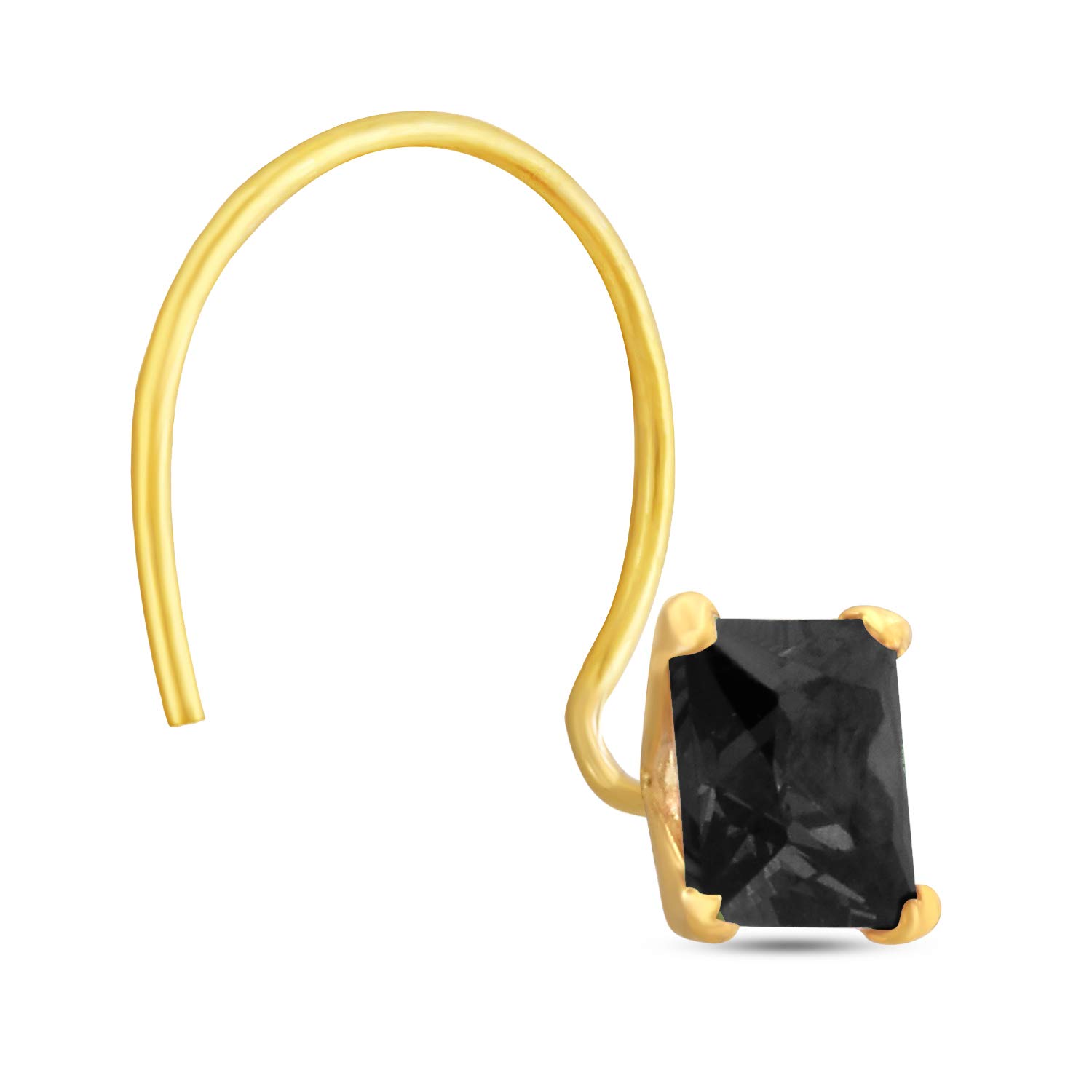 GEHLOT ; OneStep Towards Online Square 14karat Yellow Gold Nose Pin Wire Taar Stud | Diamond Piercing Nose Stud | For Women and Girls - Black (B091TQXH4V) Amazon Price History, Amazon Price Tracker