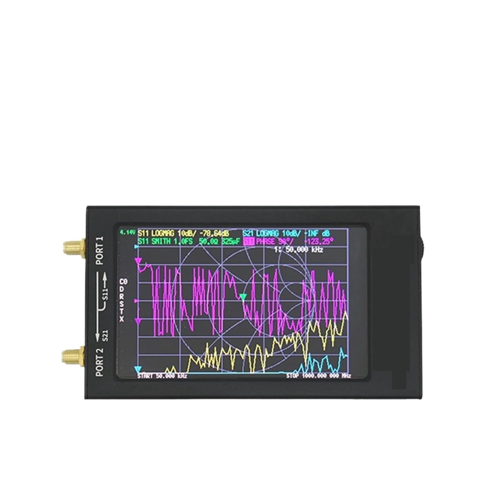 Analizator sieci 4,3-calowy wektorowy analizator anten sieciowych VNA-F VNA HF VHF UHF + IPS LCD + metalowa obudowa Wersja V3.1 Pracuj szybko i precyzyjnie