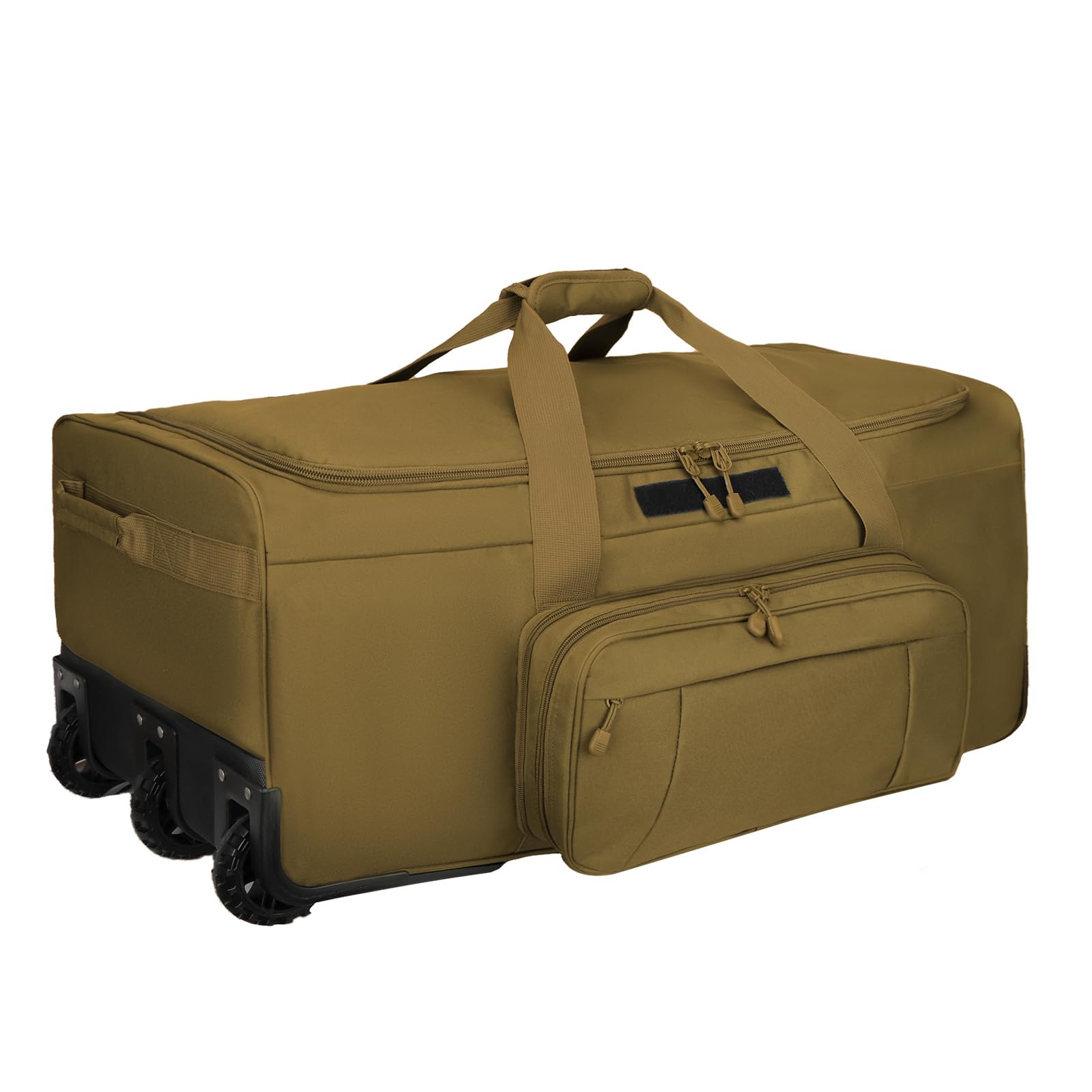 120L 3-Wheel Rolling Duffle Bag - Heavy Duty Military Deployment Bag, Durable Wheeled Duffle Luggage for Travel, Camping & Outdoor Adventures