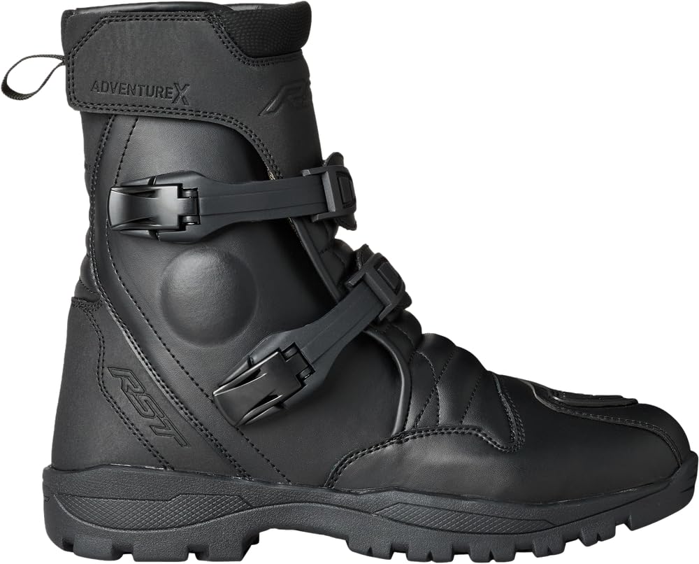 RST Adventure-x Mid WP-Stivali da Moto, Colore Nero, 45, Motocicletta Unisex-Adulto, EU