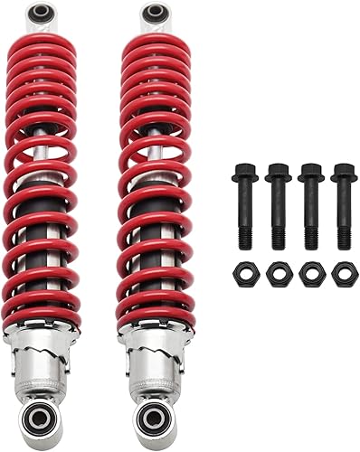 Miniatura 17 de M MATI Amortiguador delantero con tuerca autoblocante para Yamaha Banshee 350 YFZ350 1987-2006, MPN # 3GG-23350-20-36 3GG-23350-20-P0 Blanco