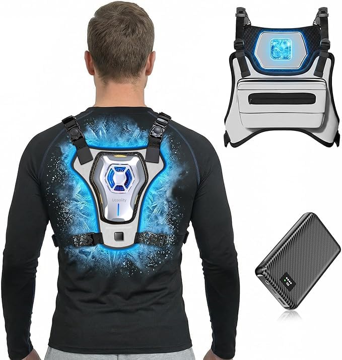 THEKUKU Cooling Vest with 30000mAh Power Bank