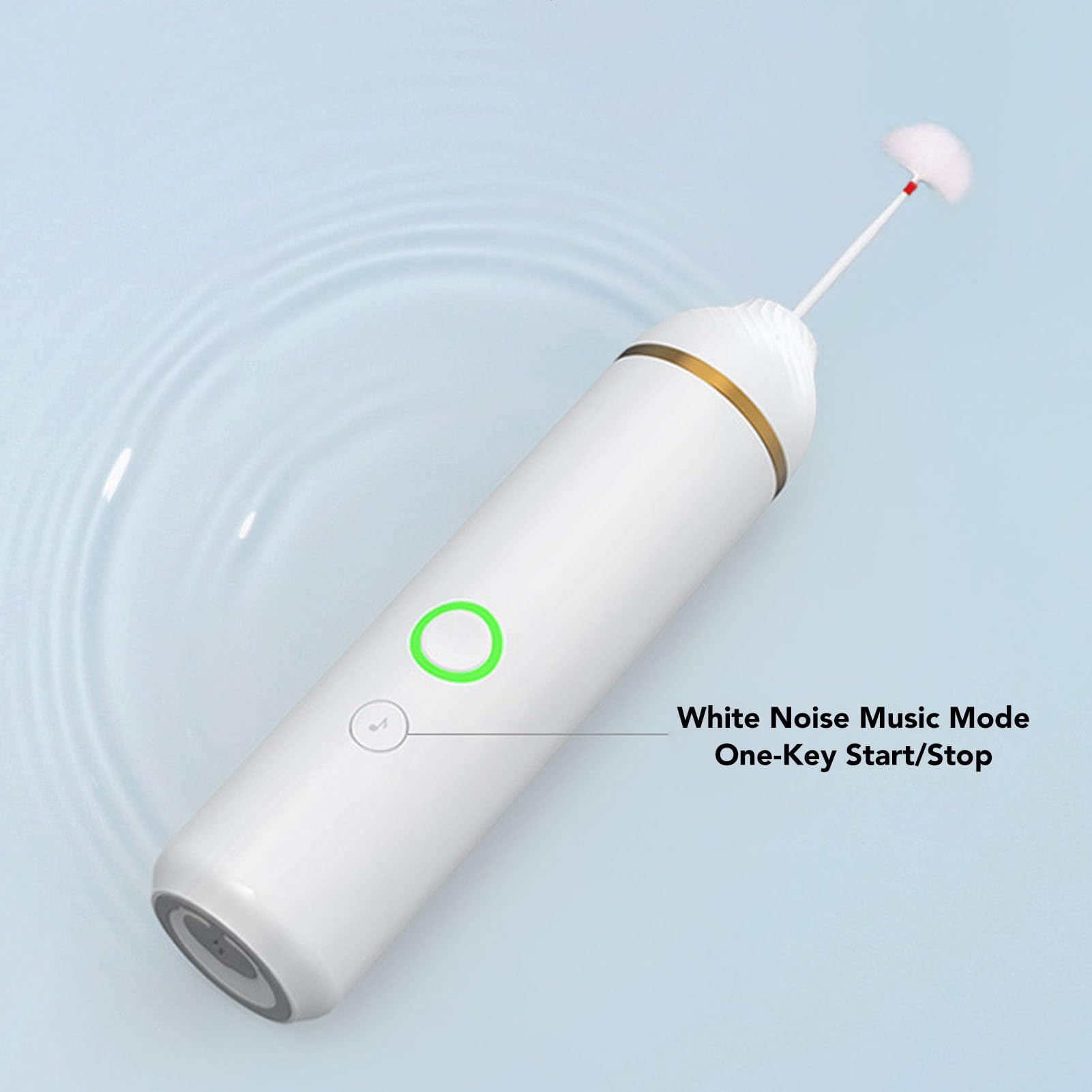 Outil électrique D'élimination du Cérumen, Kit D'élimination du Cérumen pour Nettoyeur D'oreille, 2 Vitesses, Ensemble D'outils de Nettoyage des Oreilles Luxueux et Doux, 600 MAh, Charge Rapid