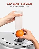 Vista 4 de VBENLEM Extractor de jugo comercial Exprimidor resistente Fundición de aluminio y acero inoxidable construido Extractor de jugo centrífugo Juicing