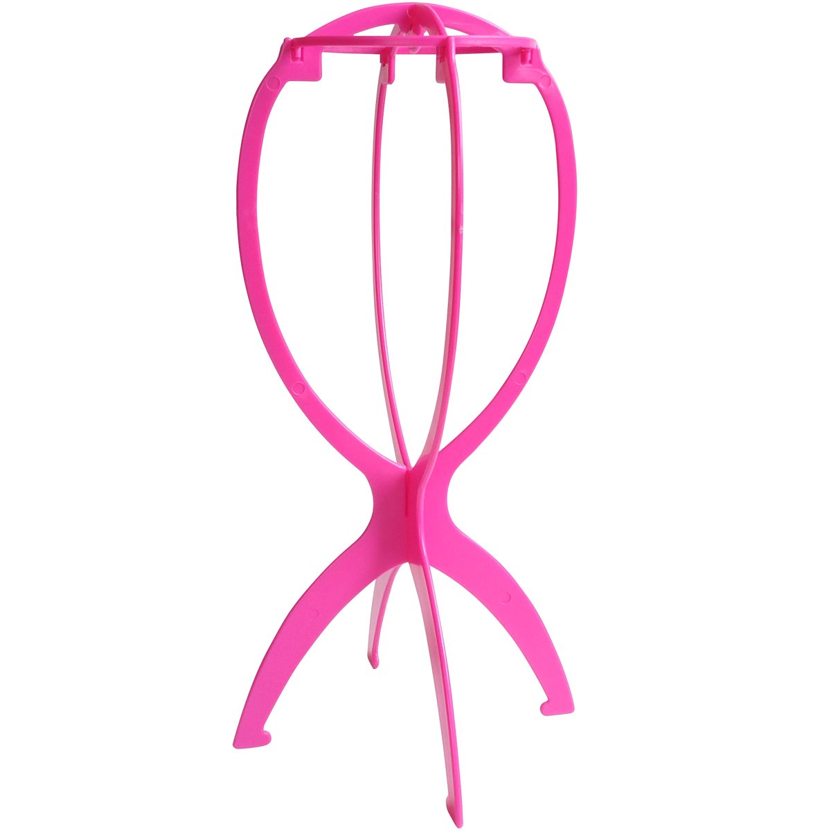 Deamlover Wig Holder Stand, Plastic Wig Stand, Collapsible Wig Stand for Wigs, 1 Pack