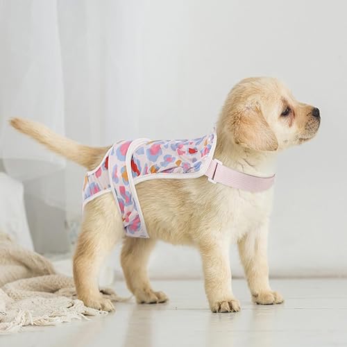 Miniatura 8 de ASENKU Pañales lavables para perras, paquete de 2 pañales para perras hembras en celo, período, incontinencia, bragas reutilizables para perras,