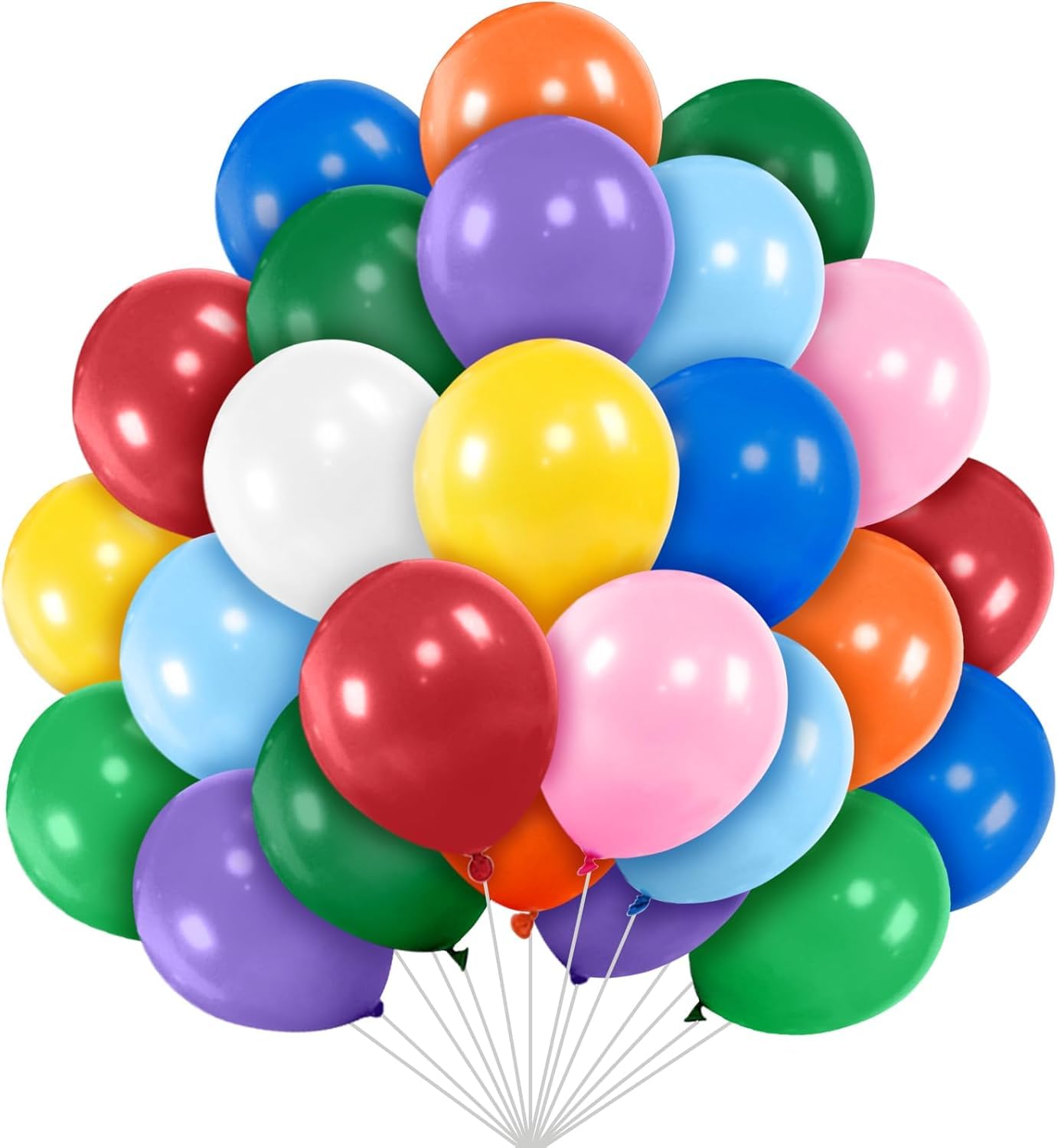 Amazon | 風船 200個 5インチ アソートカラー ミニ レインボー