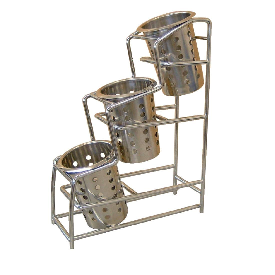 Craven CE685 Chrome Plated 4 Tier Cutlery Pot Holder 1825mm (H) x 1475mm (W) x 491mm (D)