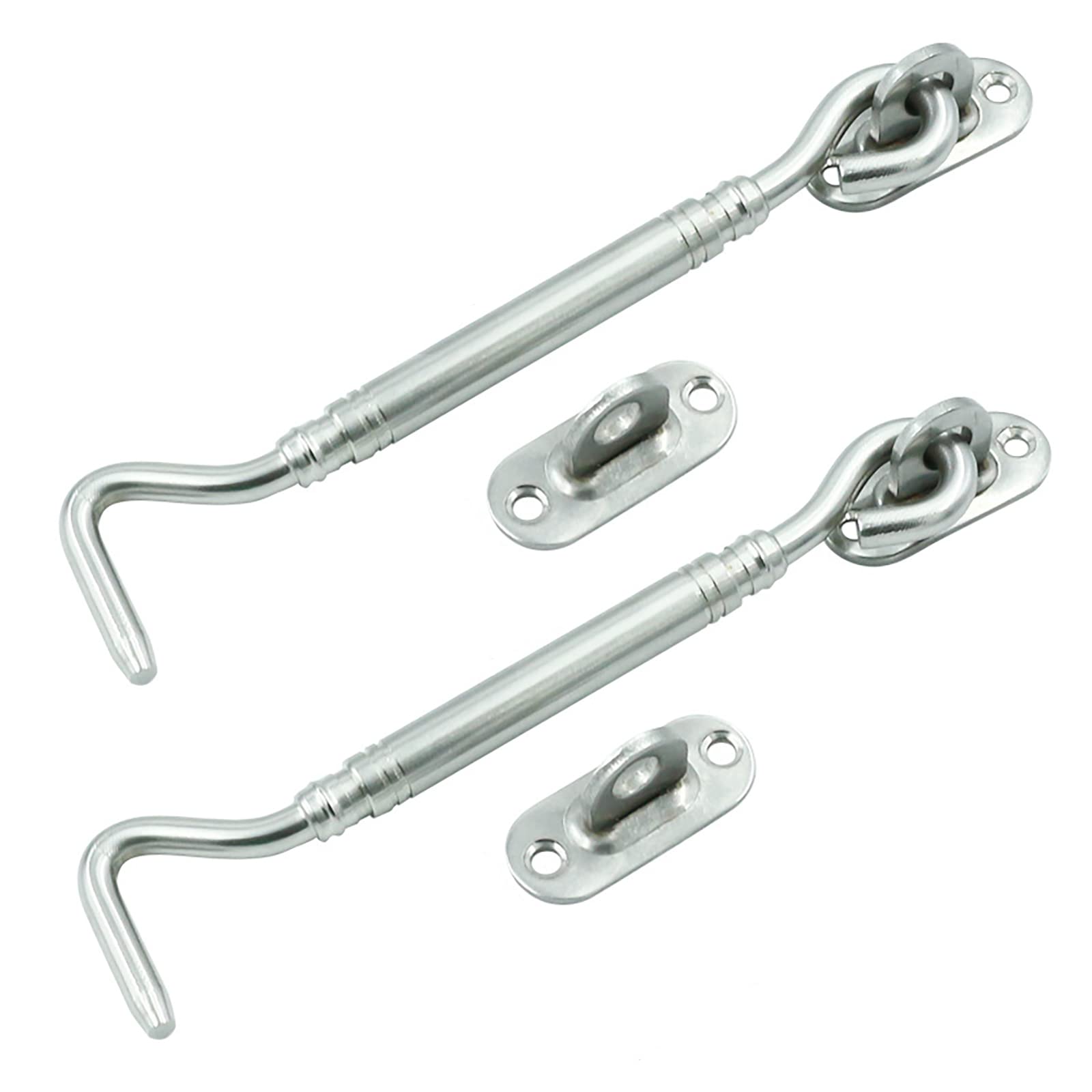 Stainless Steel Barn Door Latch - Sliding Bolt Gate Lock for Enhanced Security and Privacy-1pc(Silvery,8in)