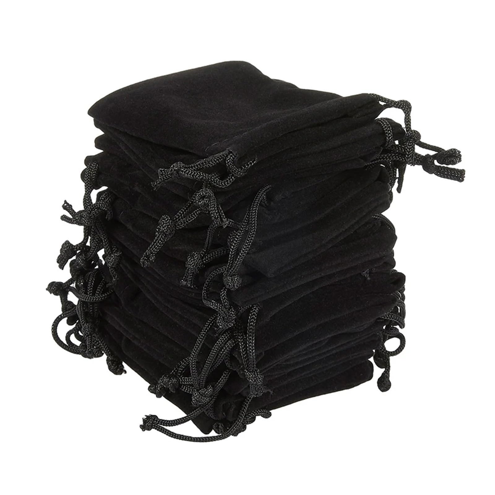 Samtbeutel Schmuckbeutel Samtbeutel mit Kordelzug for Schmuckverpackungen, Packung 100 Beuteln for Party- und Hochzeitszubehör(Grey,5x7 cm)