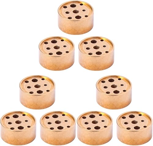 COHEALI 9 piezas de incienso titular de palo de incienso soporte de cono de incienso quemador de metal quemador de incienso quemador de cono de metal