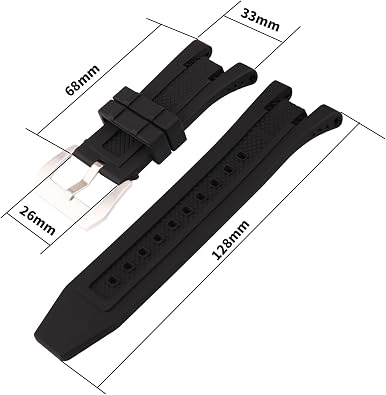 Men's Rubber watch Strap for Invicta Subaqua Noma V 2883 12884 12888 15926 15927 Ladies outdoor work waterproof silicone watch band wrist strap buckle