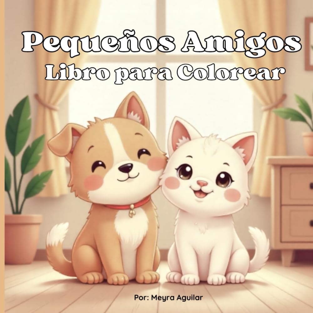 Pequeños amigos: Libro para Colorear: Escenas acogedoras para colorear con pequeños amigos